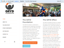 Tablet Screenshot of grydfoundation.org